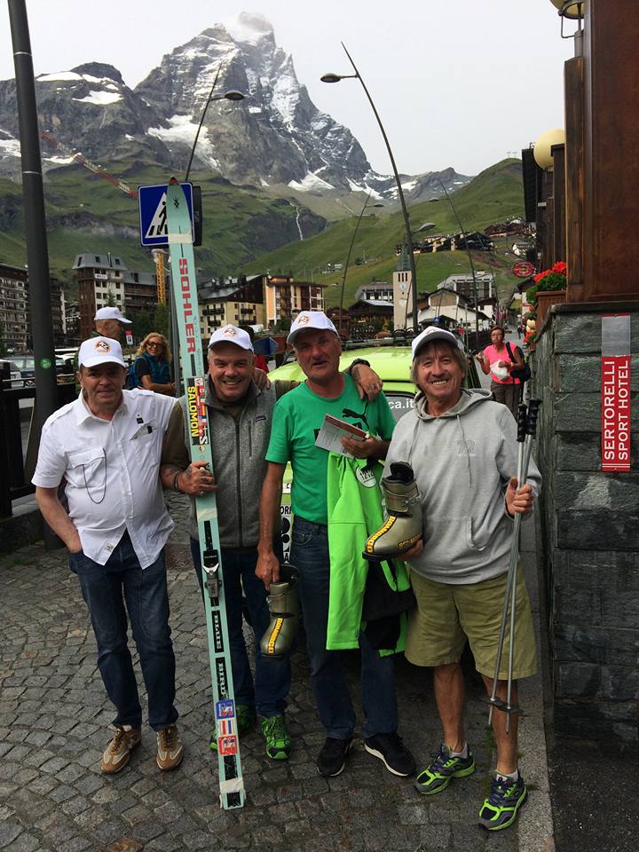 sciatori d’ epoca cervinia