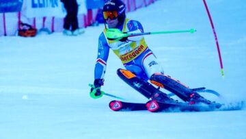 Il vincitore dello slalom di Obereggen lo svizzero Schmidiger (2)