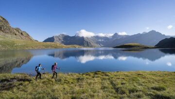 Wanderung Wannenkarsee, Oetztaler Alpen, Tirol, Oesterreich.